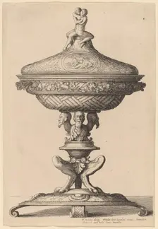 Ornate Goblet, 1642. Creator: Wenceslaus Hollar