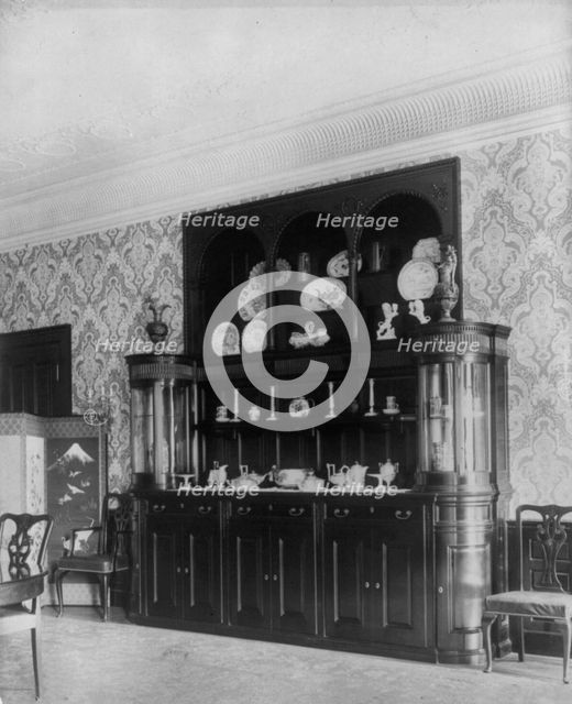 Ornate interiors of Chandler Hale house, 1001 16th St., N.W., Washington, D.C., c1900. Creator: Frances Benjamin Johnston.