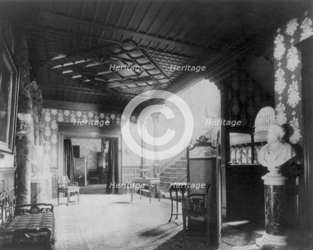 Ornate interiors of Chandler Hale house, 1001 16th St., N.W., Washington, D.C., c1900. Creator: Frances Benjamin Johnston.