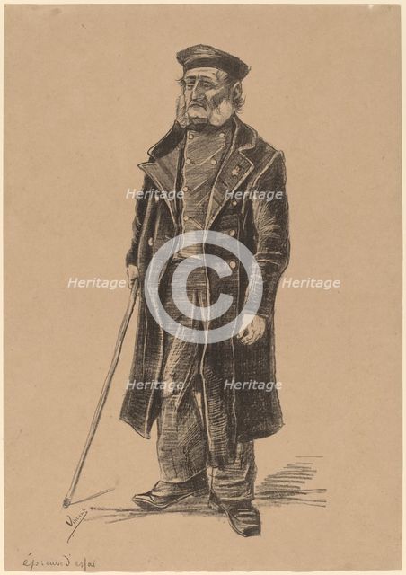Orphan Man, Standing, 1882. Creator: Vincent van Gogh.