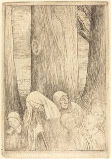 Orphans (Les orphelins (?)). Creator: Alphonse Legros