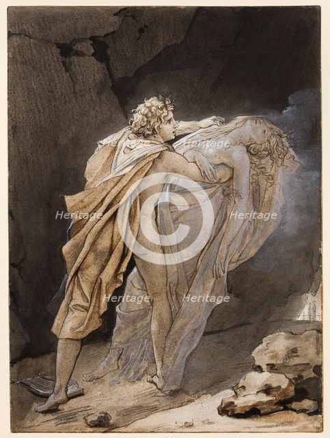 Orpheus tries to hold on to Eurydice, c1791. Creator: Francois Pascal Simon Gerard.