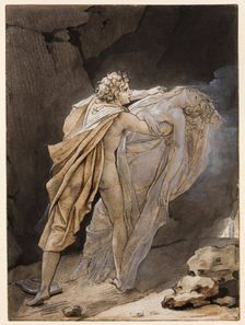 Orpheus tries to hold on to Eurydice, c1791. Creator: Francois Pascal Simon Gerard