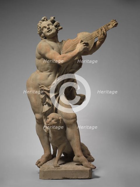Orpheus and Cerberus, c. 1765. Creator: Ferdinand Tietz (Austrian, 1708-1777).