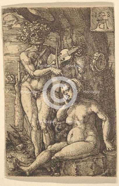 Orpheus and Eurydice, 1528. Creator: Heinrich Aldegrever.