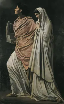 Orpheus and Eurydice, 1868-1869. Creator: Anselm Friedrich Feuerbach