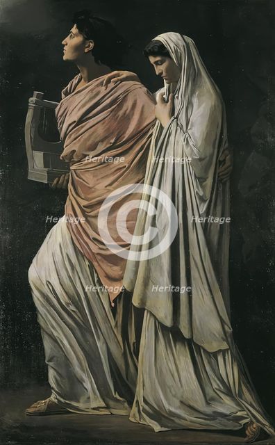 Orpheus and Eurydice, 1868-1869. Creator: Anselm Friedrich Feuerbach.