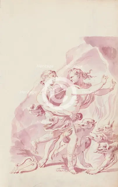 Orpheus and Eurydice, c.1701. Creator: Jacob Toorenvliet.