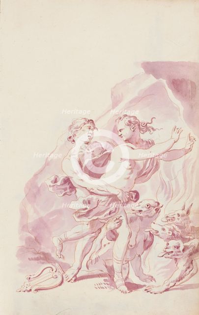 Orpheus and Eurydice, c.1701. Creator: Jacob Toorenvliet.