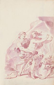 Orpheus and Eurydice, c.1701. Creator: Jacob Toorenvliet