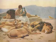 Orpheus and His Lute late 19th-early 20th century, (1914). Creator: John Charles Dollman