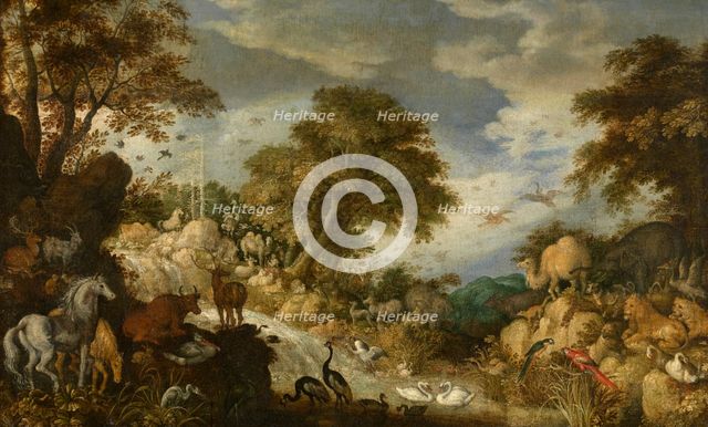 Orpheus and the Animals, 1617. Creator: Roelandt Savery.