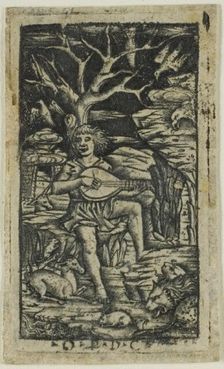 Orpheus Charming the Animals, 1490/1510. Creator: Peregrino da Cesena
