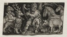 Orpheus Charming the Animals, 1594. Creator: Nicolaes de Bruyn (Netherlandish, 1571-1656); A. van Londerseel