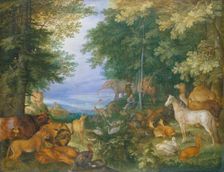Orpheus Charming the Animals with His Music, 1610. Creator: Roelandt Savery