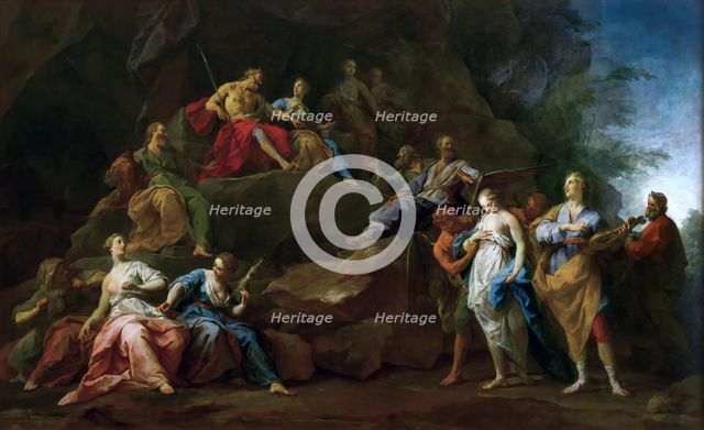 Orpheus' Descent into Hades, 1763. Creator: Restout, Jean II (1692-1768).
