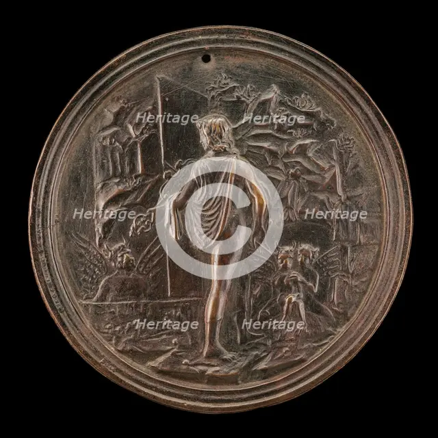 Orpheus Descending into Hades, late 15th - early 16th century. Creator: Moderno.