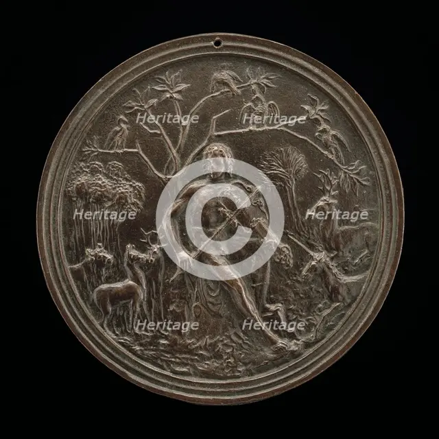 Orpheus Playing to the Animals, late 15th - early 16th century. Creator: Moderno.