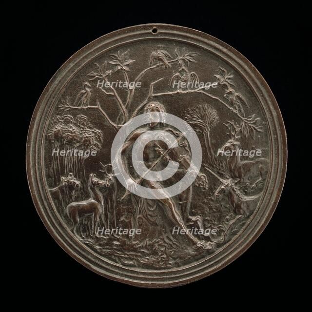 Orpheus Playing to the Animals, late 15th - early 16th century. Creator: Moderno.