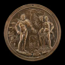 Orpheus Redeeming Eurydice, late 15th - early 16th century. Creator: Moderno