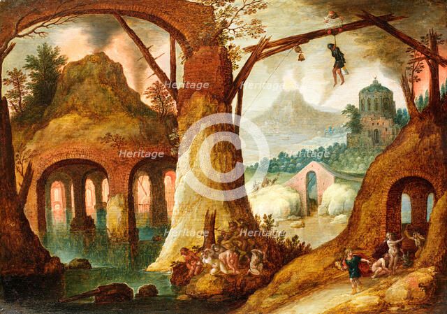Orpheus Returning from the Underworld, 1630.  Creator: Tobias Verhaecht.