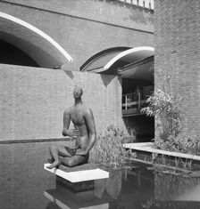 Orpheus sculpture by Heinz Henghes, Festival of Britain site, South Bank, Lambeth, London, 1951. Artist: MW Parry