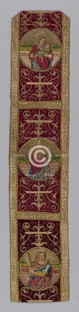Orphrey Band, Italy, 17th century. Creator: Unknown.