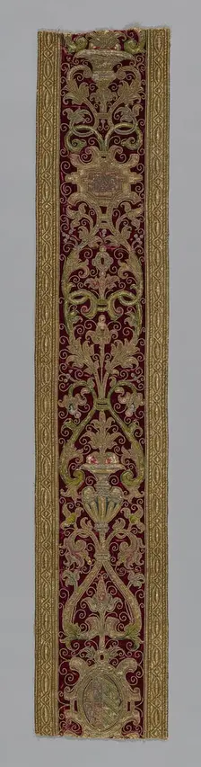 Orphrey Band, Spain, 17th century. Creator: Unknown