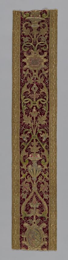 Orphrey Band, Spain, 17th century. Creator: Unknown