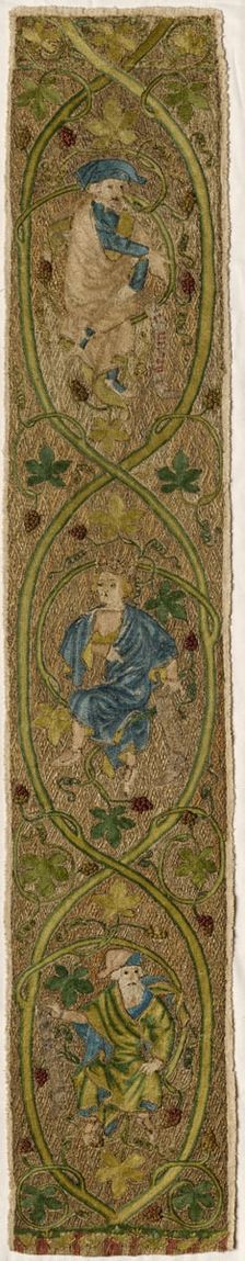 Orphrey Band: The Tree of Jesse, c. 1350. Creator: Unknown