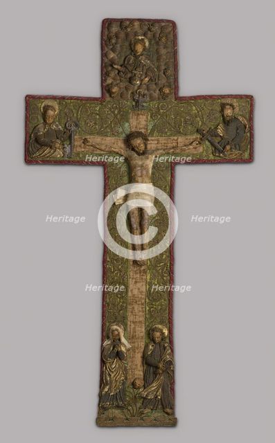 Orphrey Cross (Needlework), Southern Germany, 1475/1500. Creator: Unknown.