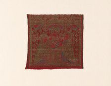 Orphrey Fragment (Depicting the Presentation of Jesus at the Temple), Florence, 1450/1500. Creator: Unknown