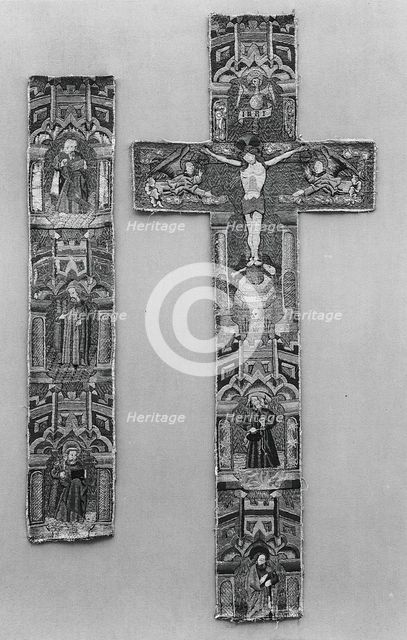 Orphreys and Cope Hood, British, 15th century. Creator: Unknown.