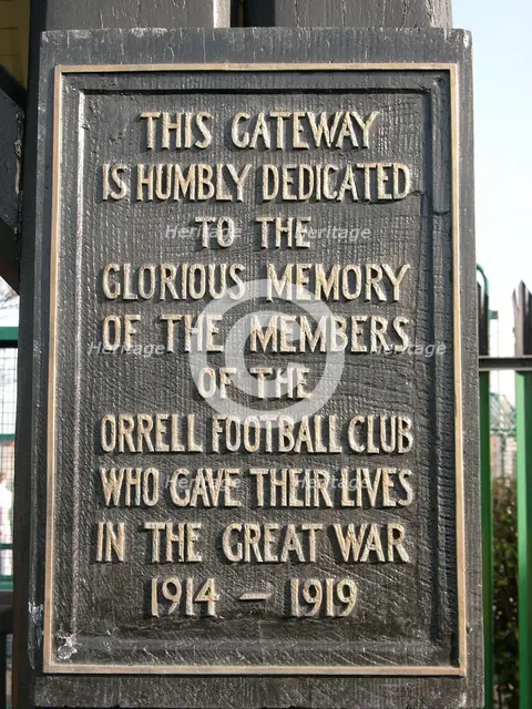 Orrell Mount Park, Memorial Lych Gate, Orrell, Sefton, 2003-2007. Creator: Simon Inglis.