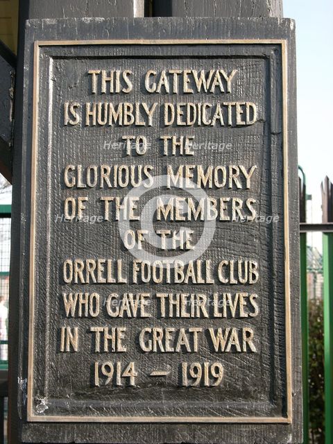 Orrell Mount Park, Memorial Lych Gate, Orrell, Sefton, 2003-2007. Creator: Simon Inglis.