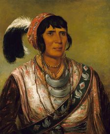 Os-ce-o-lá, The Black Drink, a Warrior of Great Distinction, 1838. Creator: George Catlin