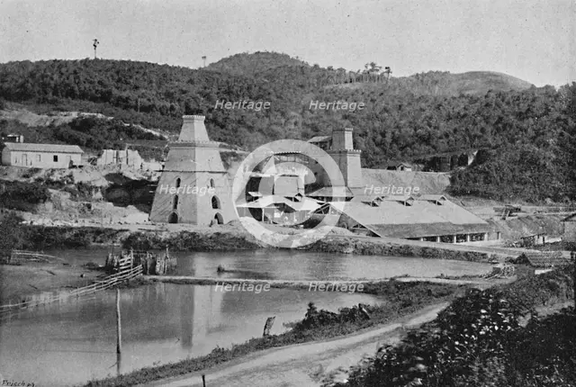 'Os Fornos de Calieras', (Lime kilns), 1895. Artist: Paulo Kowalsky.