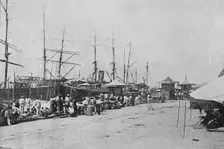 Os Quais de Santos (Santos Quayside), 1895. Artist: Paulo Kowalsky