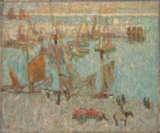 Ostend Harbour, c1913. Creator: Constant Permeke