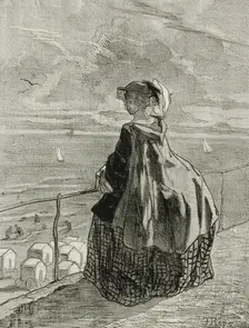 Ostende, 1857. Creator: Félicien Rops