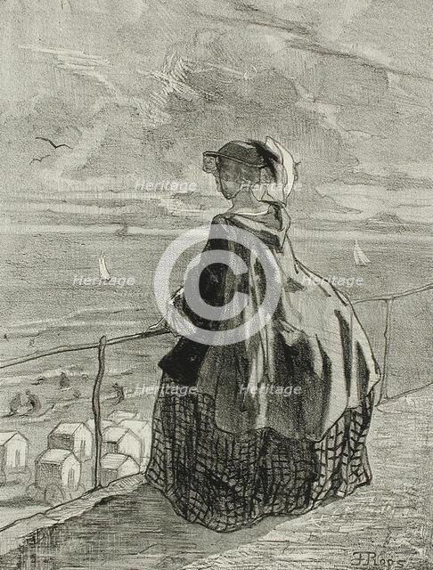 Ostende, 1857. Creator: Félicien Rops.