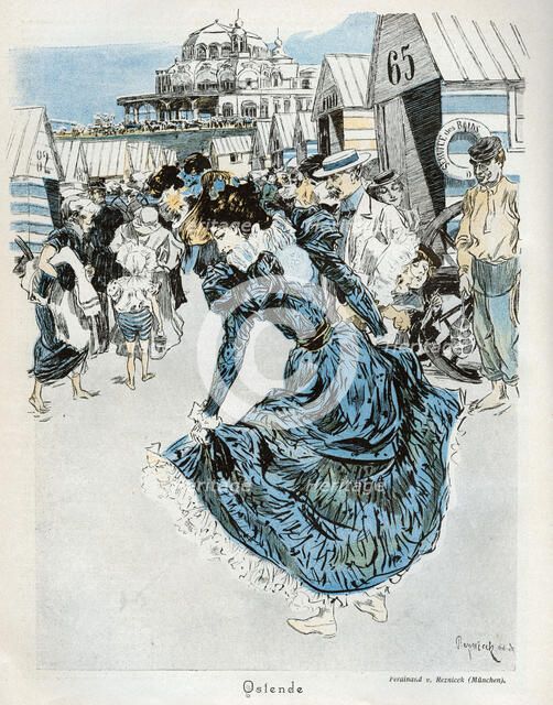 'Ostende' 1898. Artist: Ferdinand Freih van Reznicek