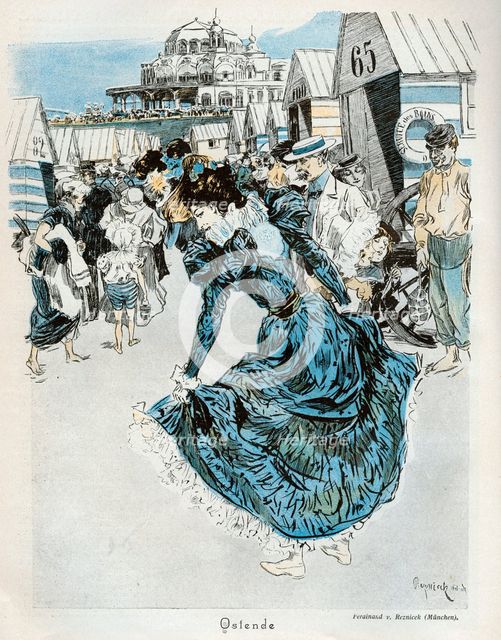 'Ostende' 1898. Creator: Ferdinand Freih van Reznicek.