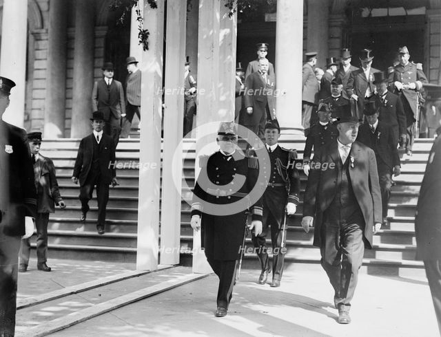 Osterhaus & Ridder at City Hall, 1912. Creator: Bain News Service.