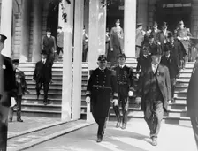 Osterhaus & Ridder at City Hall, 1912. Creator: Bain News Service