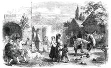 Osteria - Playing at Bowls - Rome, 1850. Creator: Unknown