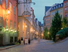 Osterlanggatan, Gamla Stan, Stockholm, Sweden. Creator: Peter Thompson