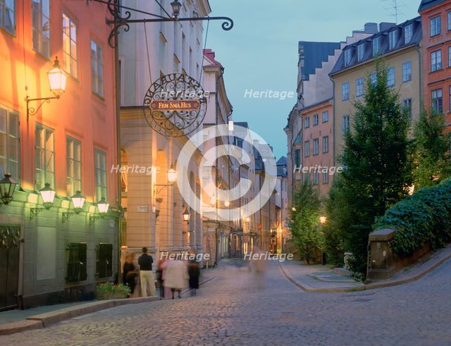 Osterlanggatan, Gamla Stan, Stockholm, Sweden. Creator: Peter Thompson.
