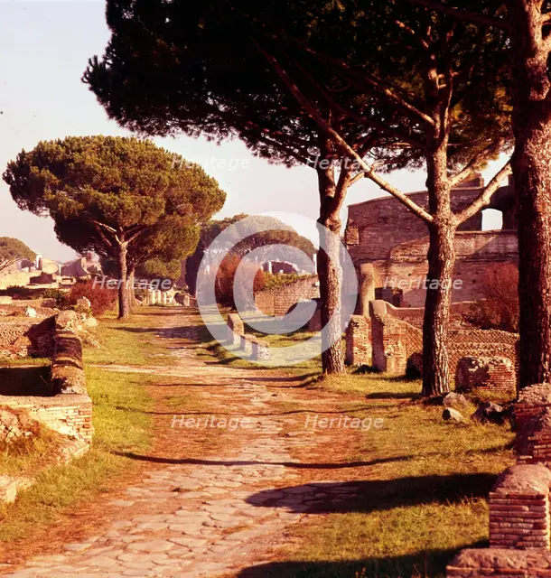 Ostia Antica, Port of Rome, Italy, c2nd-3rd century, (c20th century). Artist: CM Dixon.