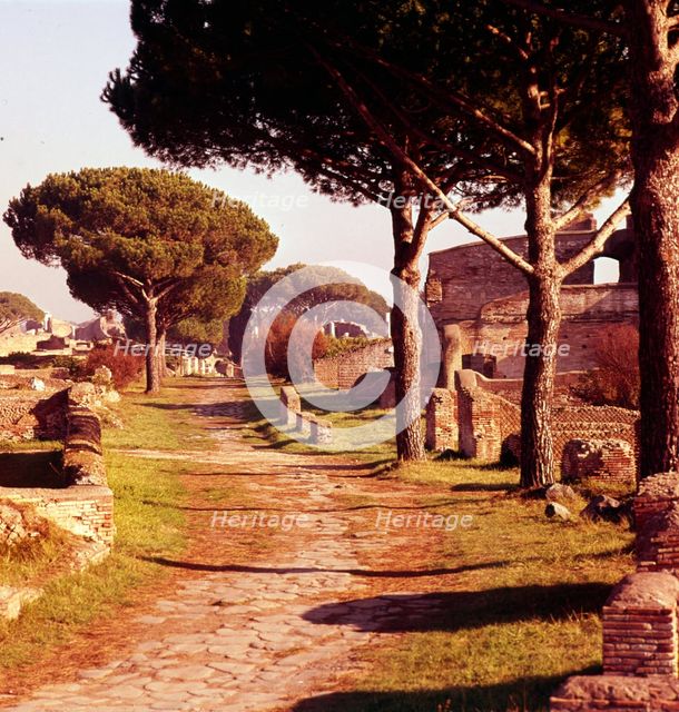 Ostia Antica, Port of Rome, Italy, c2nd-3rd century, (c20th century). Artist: CM Dixon.